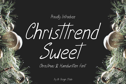 Christtrend Sweet Font, a Handwritten Font by QR Design Studio