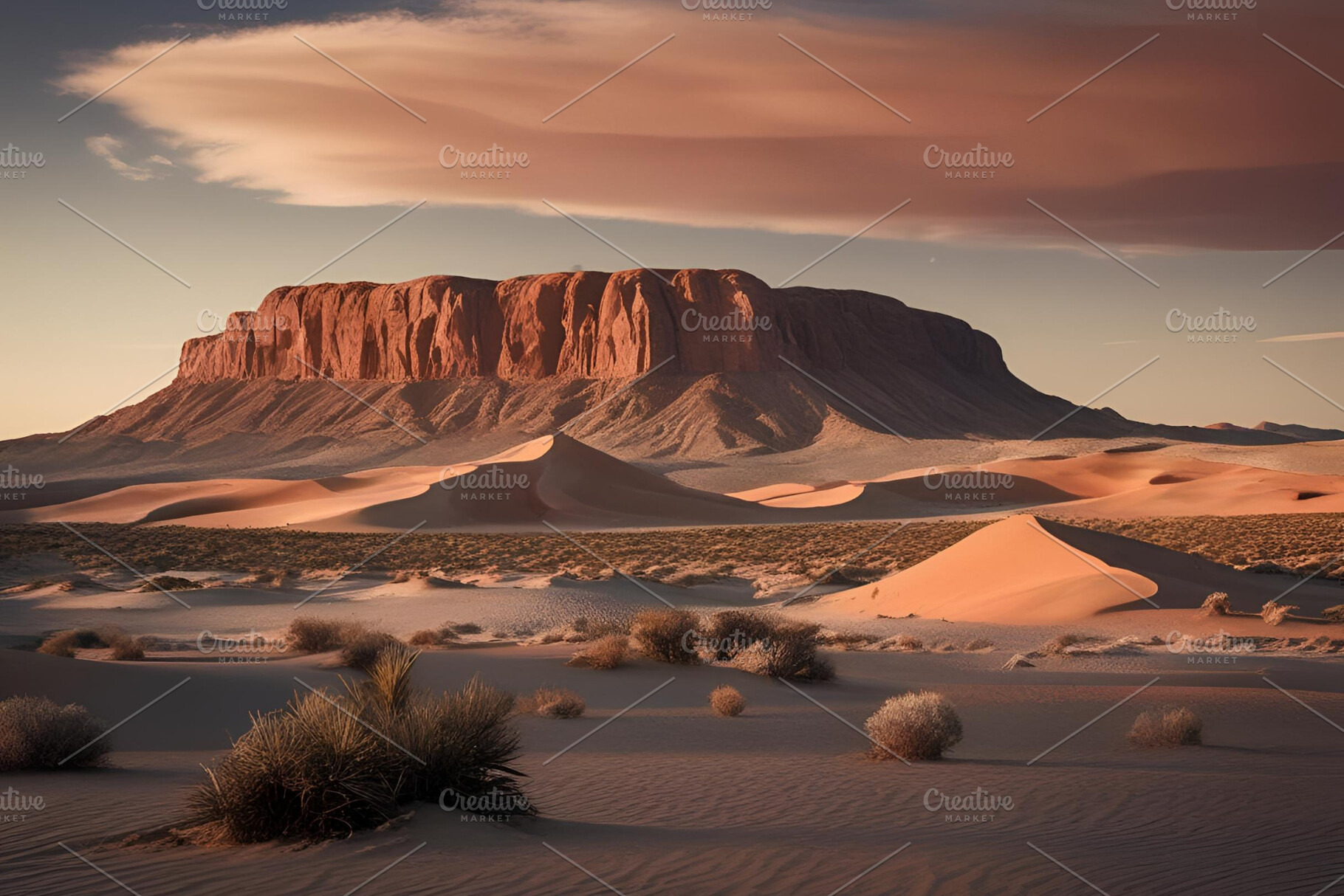 Desert landscape photograph, a Nature Photo by ComfortQ
