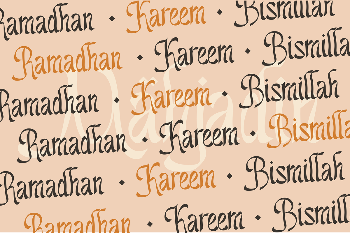 Mahjadin - Arabic Style Font, a Handwritten Font by MaikoHatta (Photo 3 of 7)