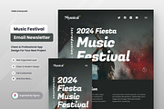 Music Concert Email Newsletter, a Templates & Theme by SquidPixey (Thumbnail 1 of 6)