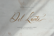 Del Lante Elegant Calligraphy Script, a Script Font by gracetype_studio (Thumbnail 1 of 12)