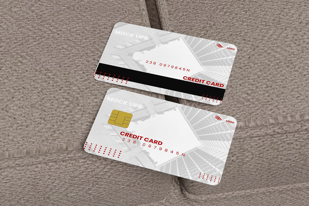 Credit and Debit Card Mockup, a Business Card Template by kebunmockup (Photo 2 of 5)