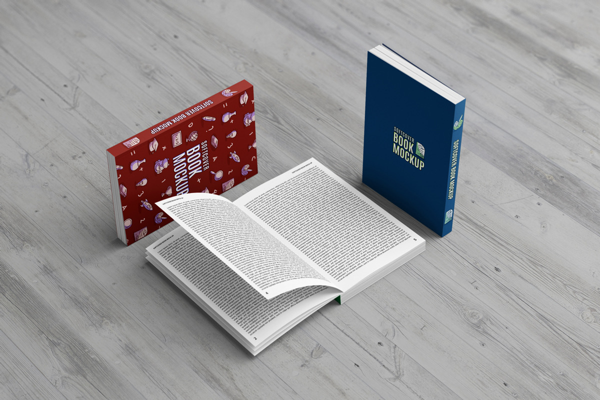 Softcover Book Mock-Up, a Print Template by MassDream (Photo 8 of 10)