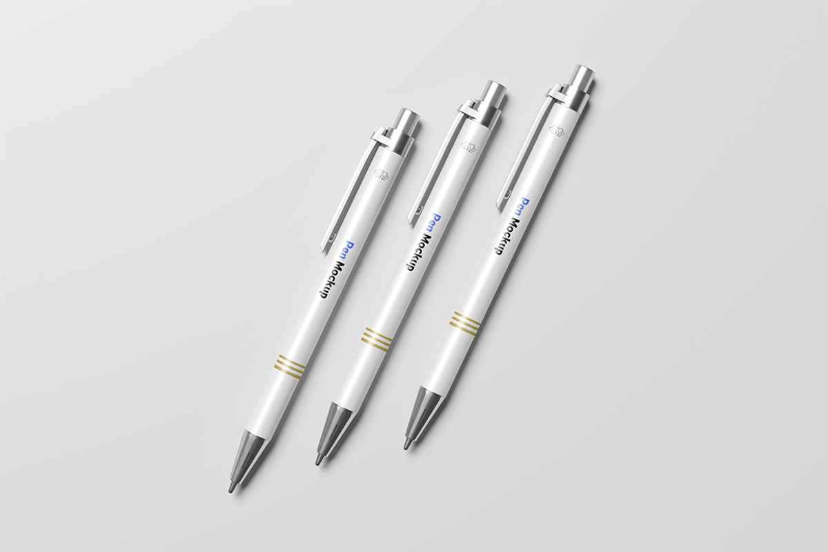 Ballpoint Pen Mockup, a Pens & Pencil Mockup by SimpangGraphics (Photo 5 of 8)