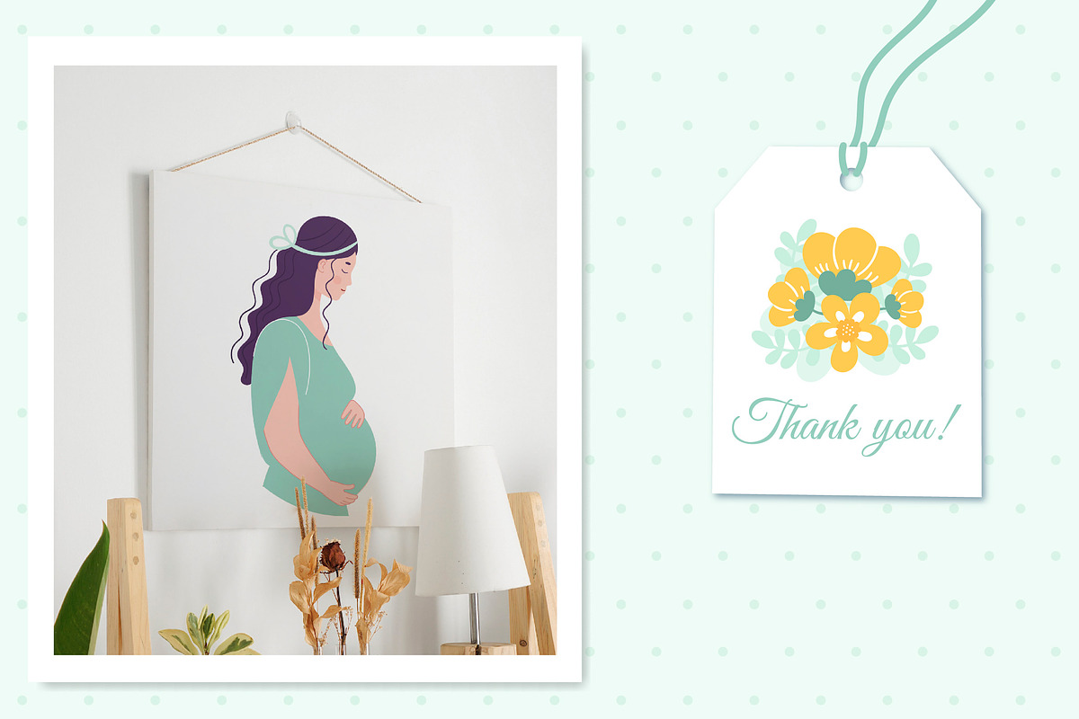 Happy pregnancy and motherhood, a Decorative Illustration by My May Art (Photo 18 of 18)