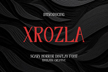 Xrozla Scary Serif Horror Display