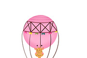 Baby girl nursery digital poster, a Decorative Illustration by Oleksandra Illustrates (Thumbnail 4 of 5)