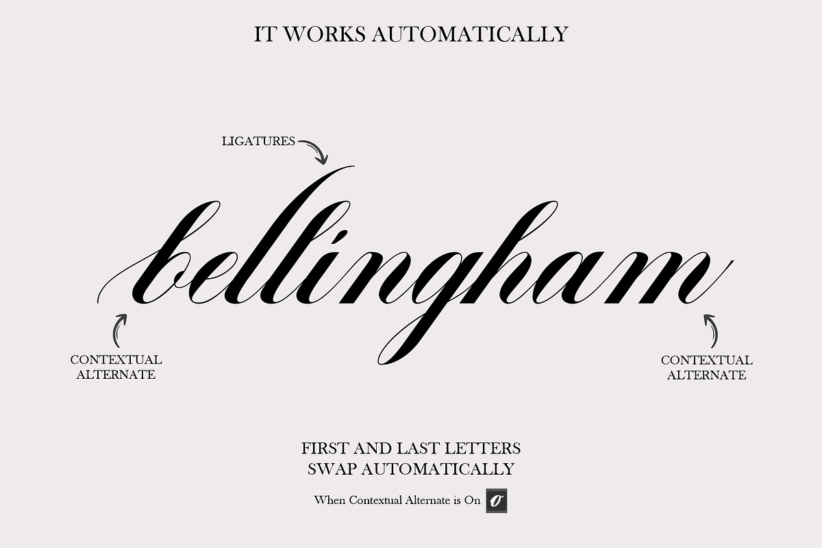 Bedlingham, a Script Font by Teweka (Photo 5 of 12)