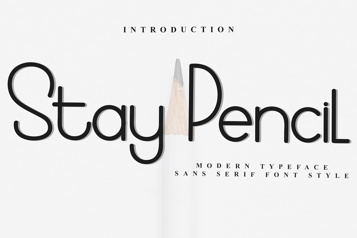 Stay Pencil, a Sans Serif Font by FreshTypeINK (Photo 1 of 8)