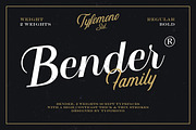 Bender Script, a Script Font by RKS-Studio (Thumbnail 2 of 6)