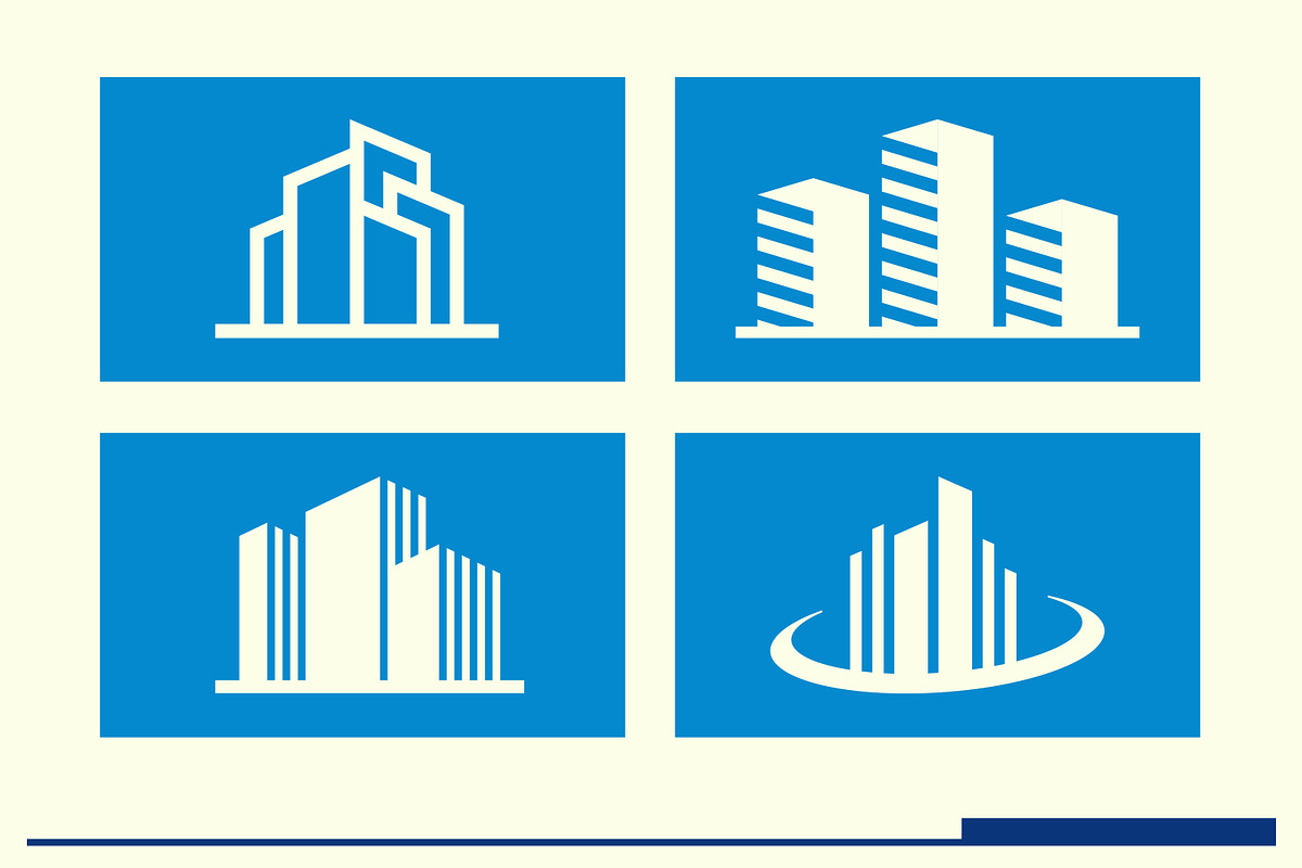 Real Estate Logo Bundle, a Solid Icon by Tekuni (Photo 3 of 12)