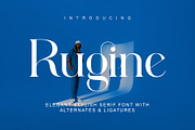 Rugine Elegant Serif Typeface, a Serif Font by Alfinart (Thumbnail 1 of 10)