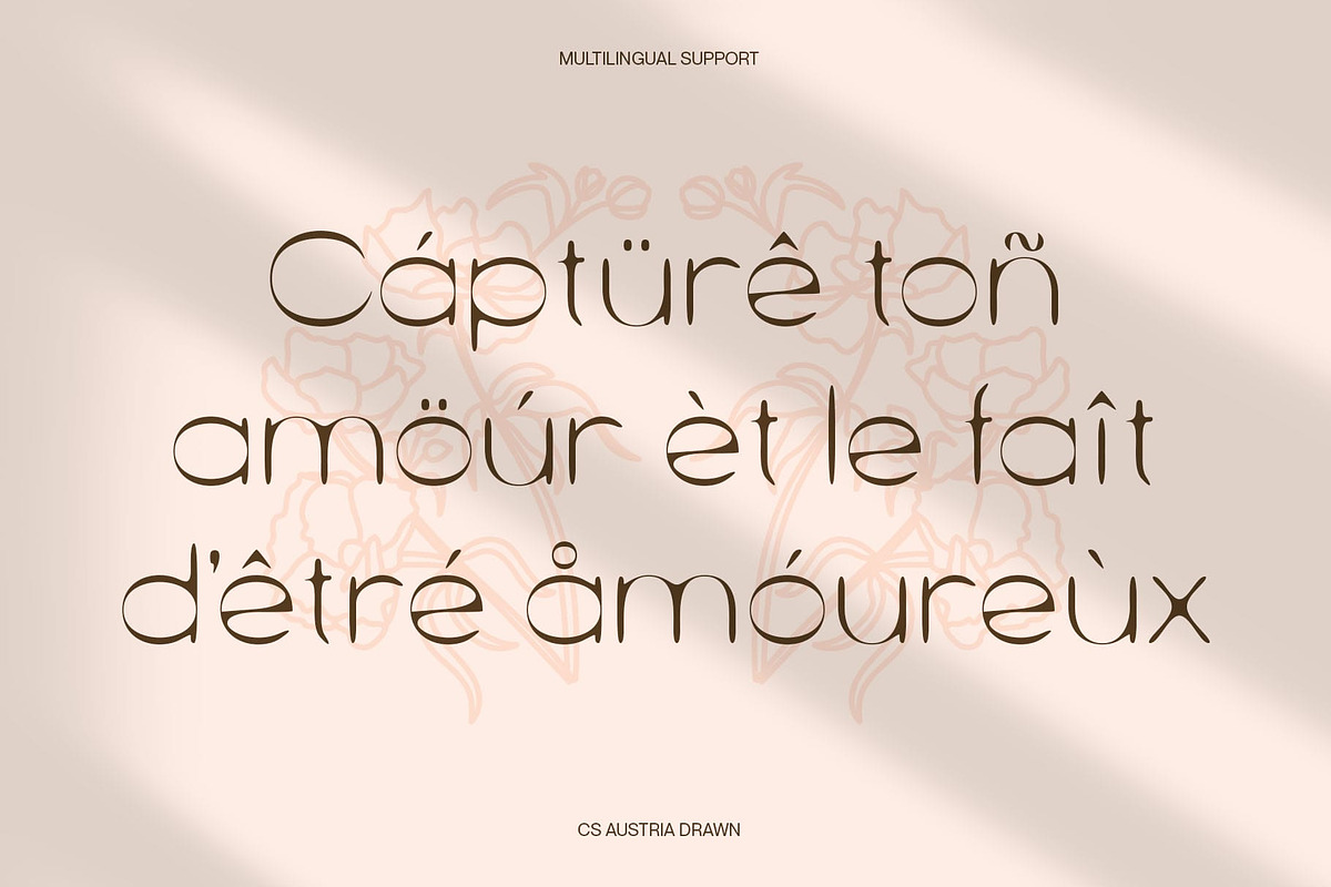 CS Austria Drawn, a Sans Serif Font by Craft Supply Co. (Photo 3 of 8)