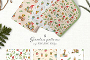 Watercolor gnomes. Big bundle, an Illustration by JuliaBadeeva (Thumbnail 17 of 27)