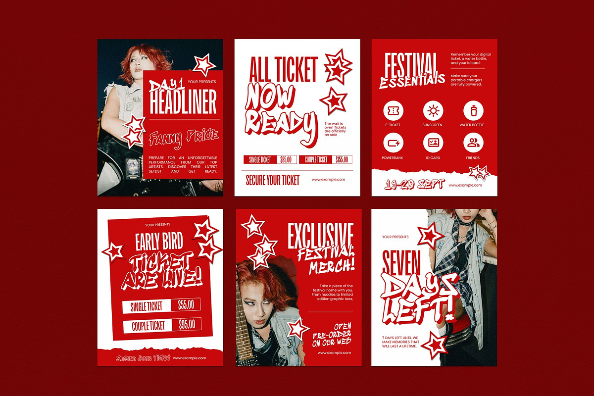 Music Festival Instagram Template, a Social Media Template by graphicook (Photo 2 of 3)