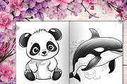 Cute Animals Coloring Pages for Kids, a Brochure Template by LA Design (Thumbnail 7 of 10)