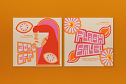 Pink Retro Fashion Sale Banner, an UI Kit Template by graphicook (Thumbnail 2 of 5)