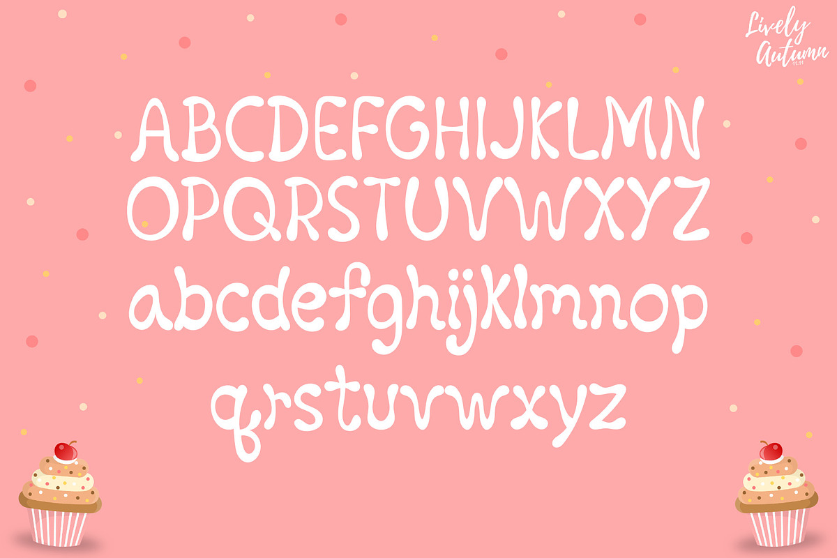 Sweet Treats | Handwriting font, a Handwritten Font by LivelyAutumn11.11 (Photo 2 of 5)