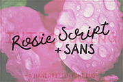 Rosie Script, a Script Font by JoshuaRed Design (Thumbnail 1 of 5)
