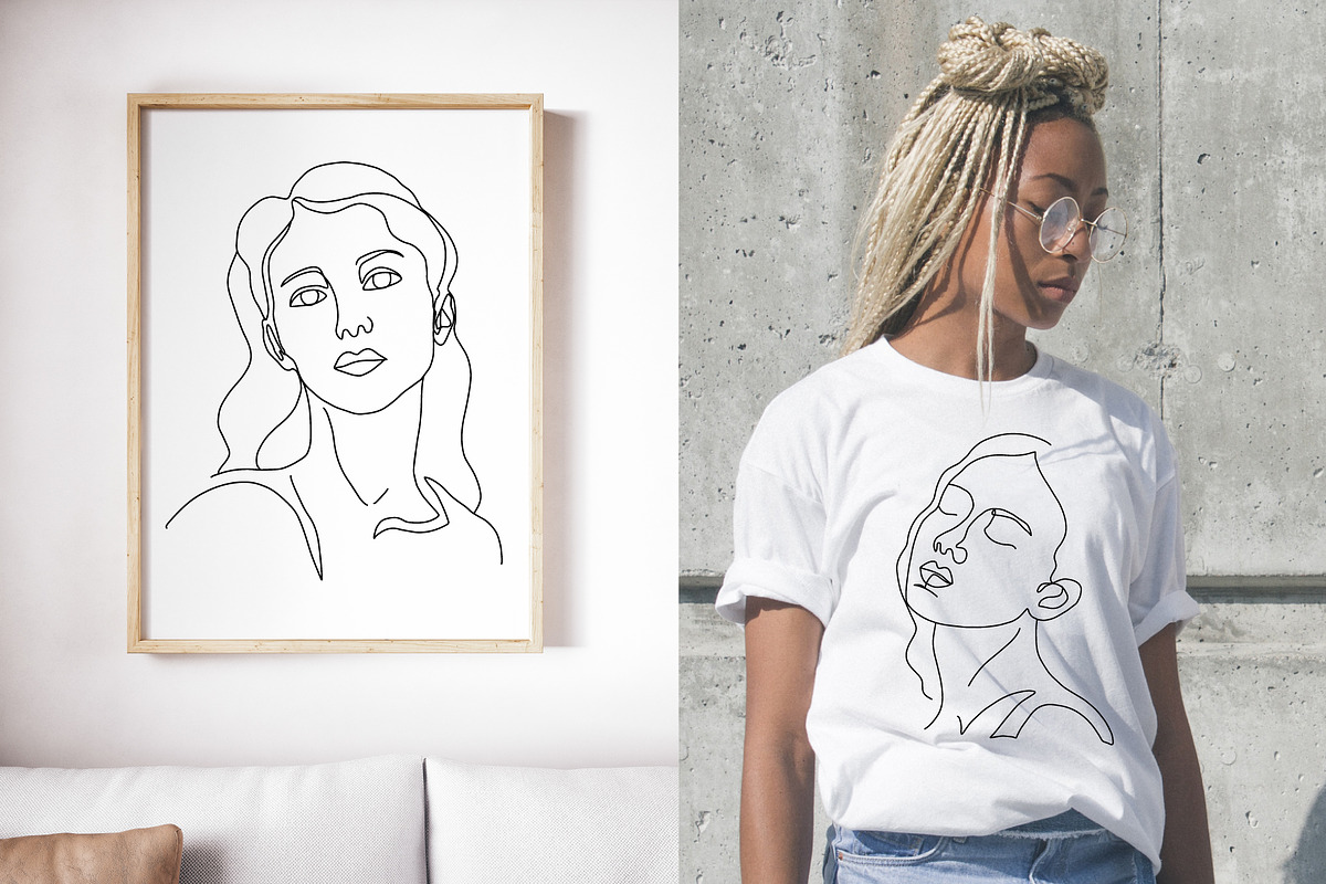 Female Aesthetic One line Drawings, a Graphic by Katrinelly (Photo 4 of 19)
