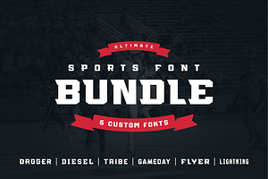 Ultimate Sports Font Bundle, a Slab Serif Font by Studio One Four
