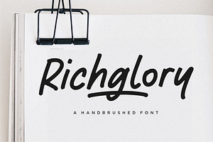 Richglory - Handbrushed Font