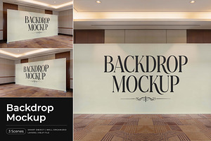 Backdrop Mockup, an Advertising Mockup by Pitchlook.Studio