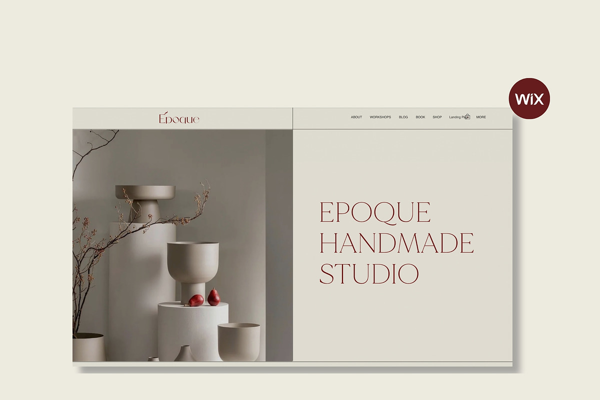 EPOQUE Wix Store Website Theme, a Wix Template by Studio Suvelle (Photo 2 of 10)