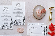 Mountain Forest Wedding Suite, an Invitation Template by BlueRobinDesignShop (Thumbnail 5 of 16)