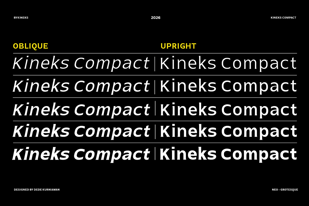 Kineks Compact | Neo-Grotesque, a Sans Serif Font by By Kineks (Photo 8 of 10)