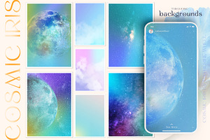 Cosmic Iris Space Backgrounds