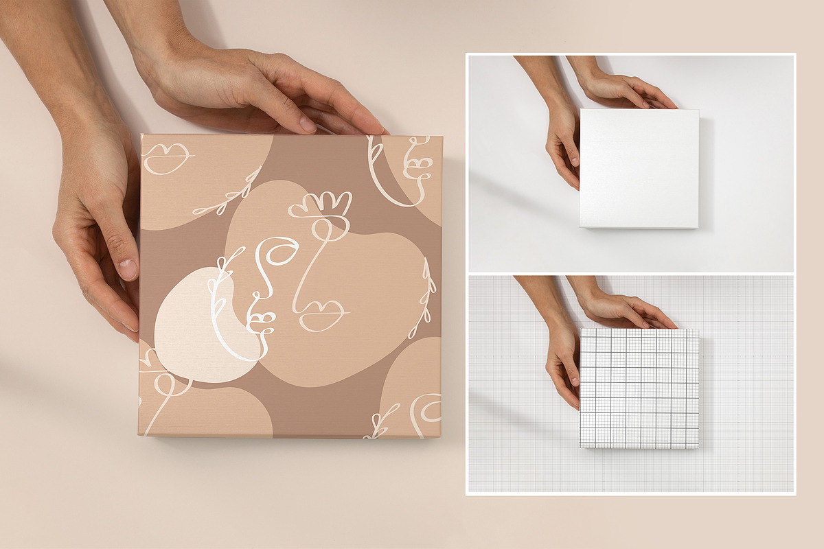Gift Box Mockup | Wrapping | Layered, a Product Mockup by bazarova (Photo 3 of 12)