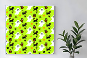 Ghosts and Cats Seamless Pattern, a Pattern Graphic by Sharon Schwalbe (Thumbnail 3 of 4)