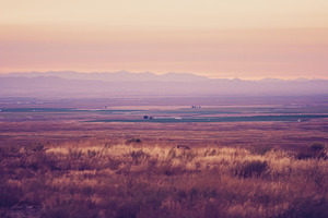 Desert sunrise containing idaho, sky, and arid