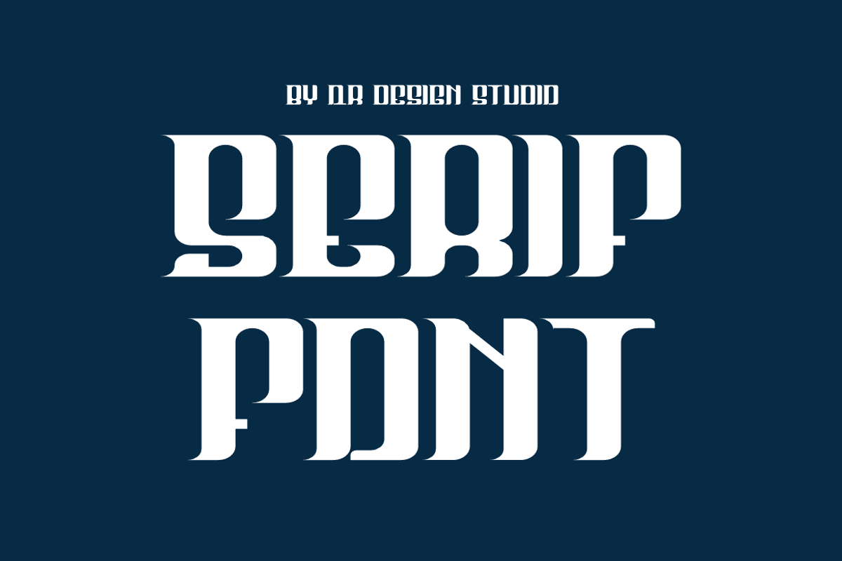 Space Authen - Serif Font, a Serif Font by QR Design Studio (Photo 2 of 7)