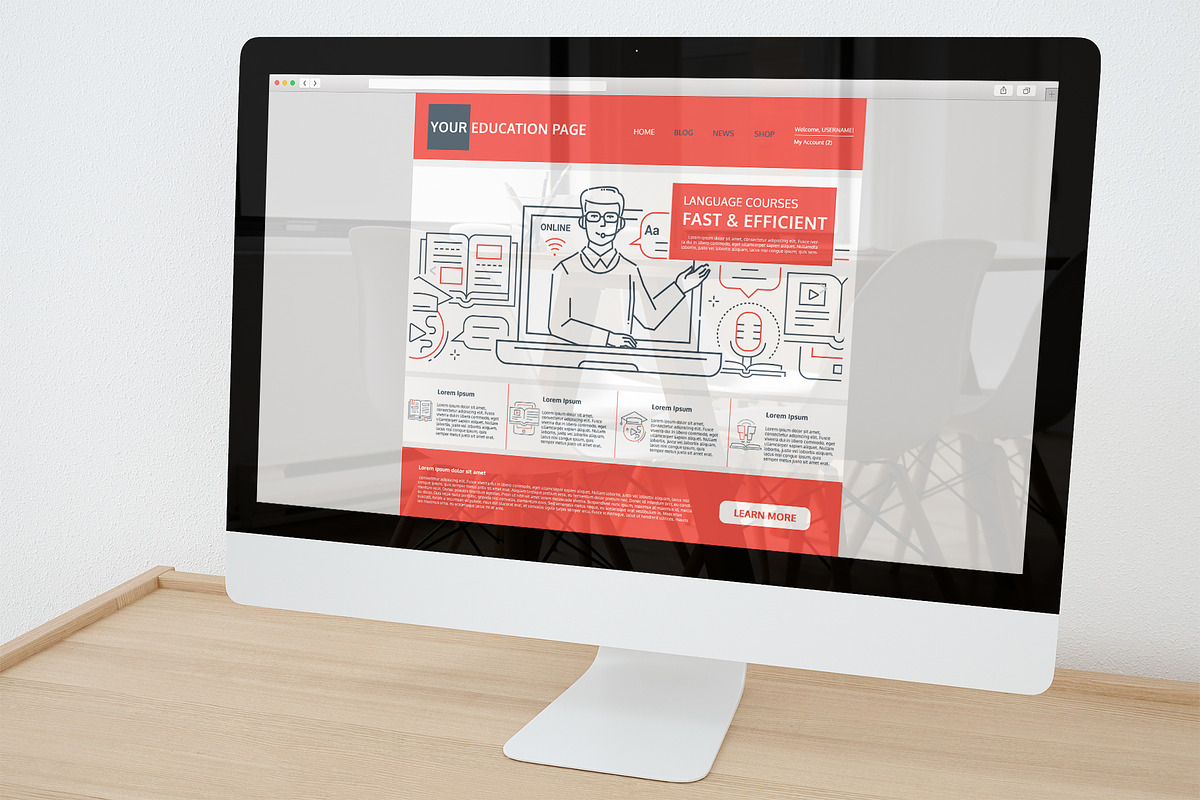 Education Line Illustrations Bundle, an iPhone Mockup by Boyko Pictures (Photo 8 of 12)