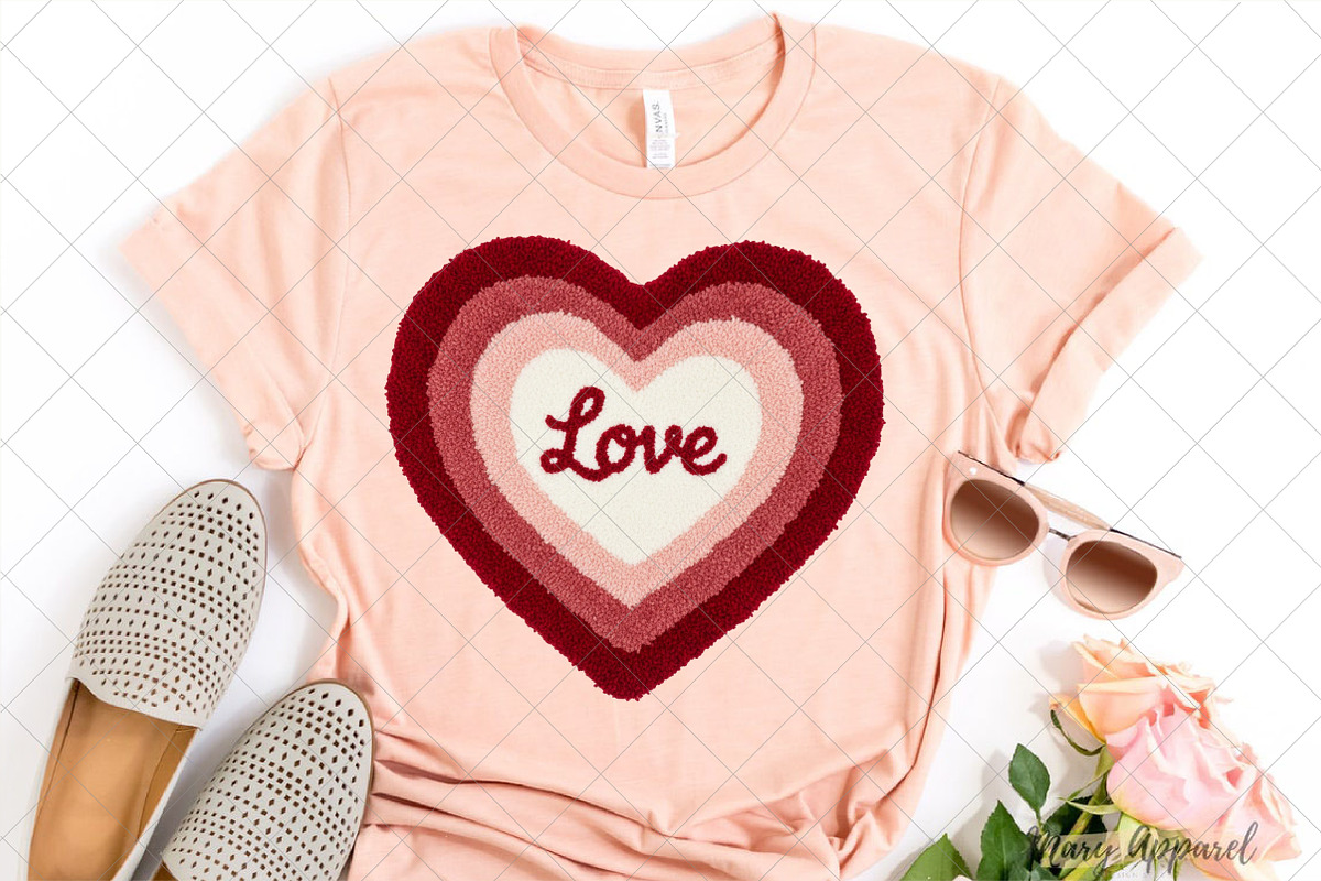 Faux Yarn Valentine Heart Png, an Illustration by SinaCreation (Photo 5 of 7)