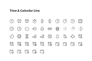 45 Time & Calendar Line Icon, an Outline Icon by Those Icons (Thumbnail 2 of 2)