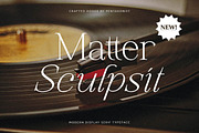Matter Sculpsit | Modern serif, a Serif Font by Pentagonistudio (Thumbnail 1 of 12)