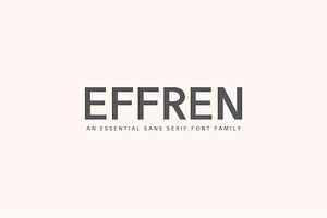 Effren An Essential Sans Serif Font 