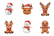 Crochet Yarn Christmas PNG Bundle, an Illustration by SinaCreation (Thumbnail 3 of 7)