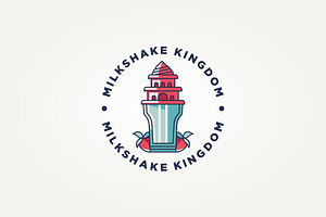 fruits milkshake kingdom icon logo, a Branding & Logo Template by Blazybone