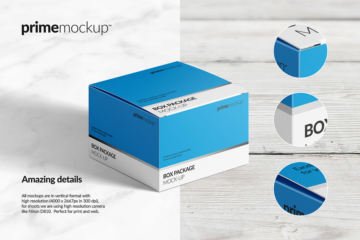 Cardboard Package Box Mockup Bundle, a Merchandise Mockup by PrimeMockup (Photo 4 of 7)