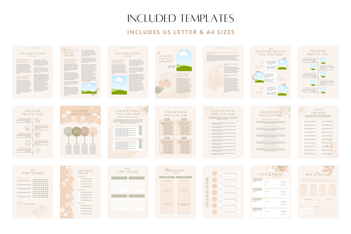 Skincare Holistic Healing Templates, a Magazine Template by Brand Spanking You (Photo 14 of 25)