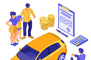 Car Sale Sharing Rent, a Finance Illustration by TAlex (Thumbnail 3 of 6)