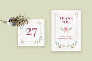Floral Wedding Invitation Suite, an Invitation Template by Neermana (Thumbnail 2 of 4)