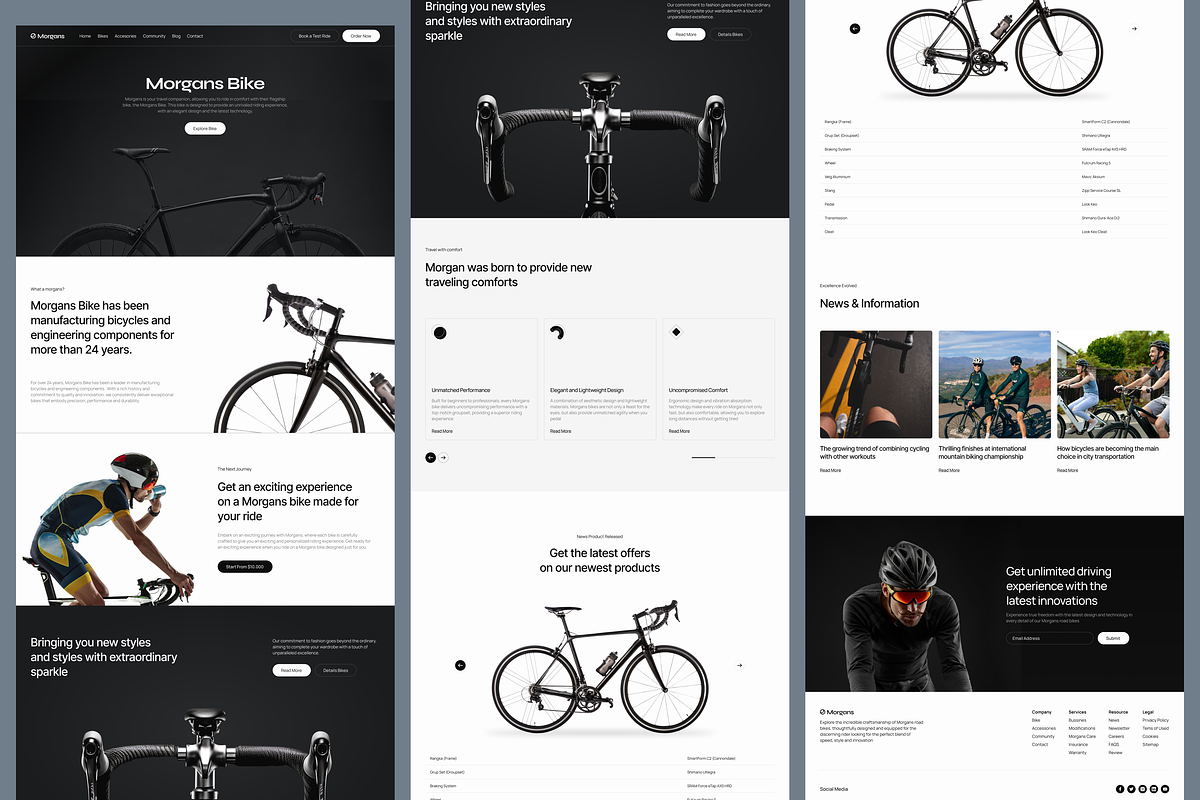 Morgans - Bike Shop Landing Page, a Landing Page Template by SundayWorkTeam (Photo 3 of 4)