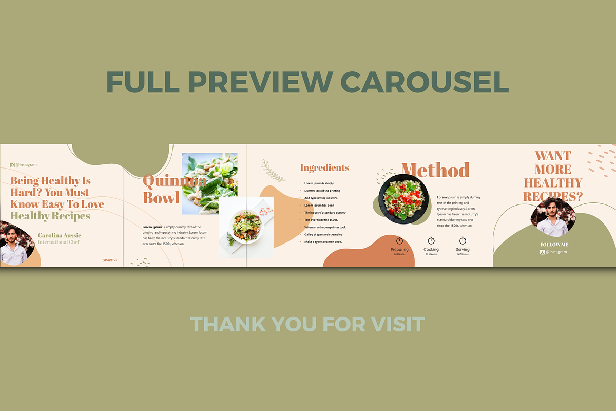 Healthy recipe for life ig carousel, a Social Media Template by rivatxfz (Photo 3 of 4)