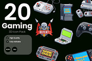 Gaming Equipment 3D Icon Pack, a 3D by baii09 (Thumbnail 1 of 6)