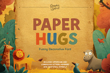 Paper Hugs Funny Decorative Font